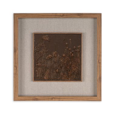 Serenity Garden II 20 Inch Shadow Box In Brown