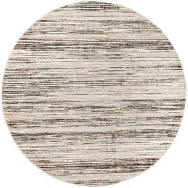 Serenity Home 4' x 4' Round Indoor Rug In Ivory Beige