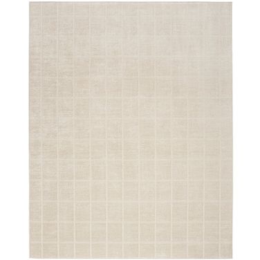 Serenity Home 7'10" x 9'10" Indoor Rug In Ivory and Cream