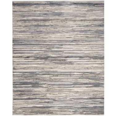 Serenity Home 9' x 12' Modern Indoor Rug In Ivory Grey Blue