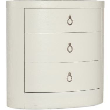 Serenity Wavecrest Oval Nightstand