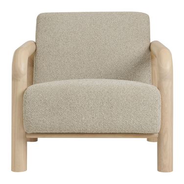 Sereno Boucle Accent Chair In Marble Oak