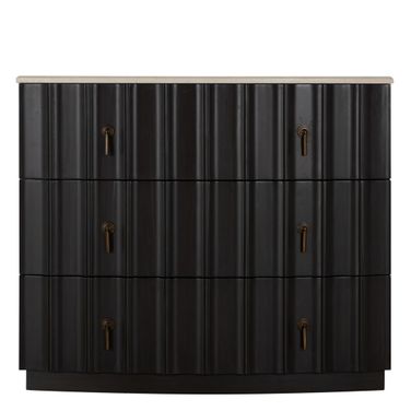 Sergio Chest In Marble and Sesame Black