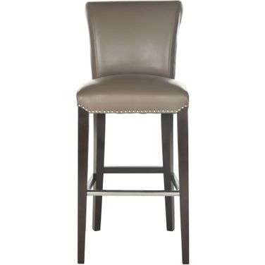 Seth Clay Leather Bar Stool
