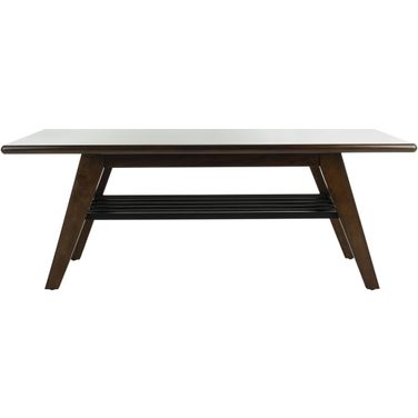 Seth Dark Walnut 2 Tier Coffee Table