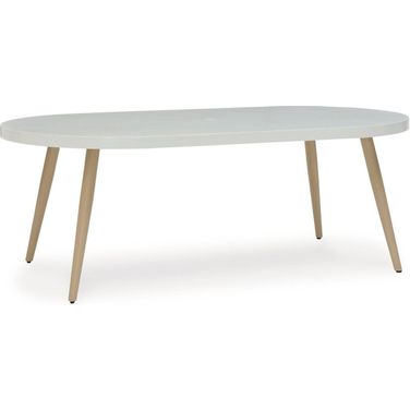 Seton Creek White Outdoor Dining Table