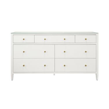 Seven Drawer Chest In White