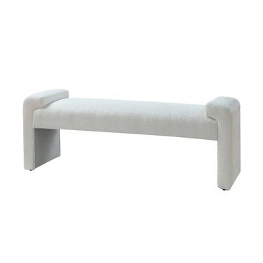 Severin Upholstered Bench In Ivory