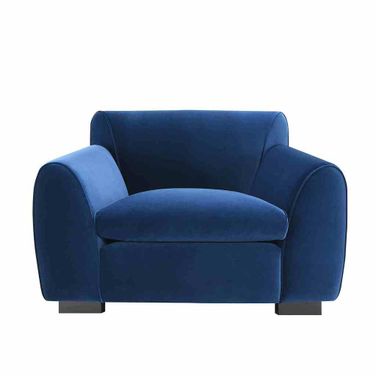 Severo Velvet Chair In Royal Blue
