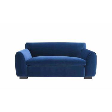 Severo Velvet Loveseat In Royal Blue
