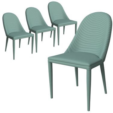 Seville Modern Dining Chair Set of 4 In Green