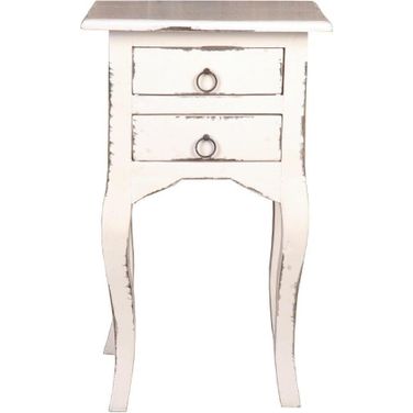 Shabby Chic Cottage Distressed White Table