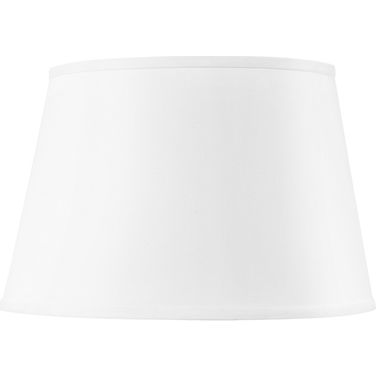 Shade 16 Inch Linen with Gold In White