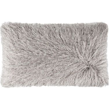 Shag Modish Metallic Pillow in Silver PLS732A-1424