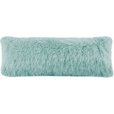 Shag Modish Metallic Pillow In Light Blue