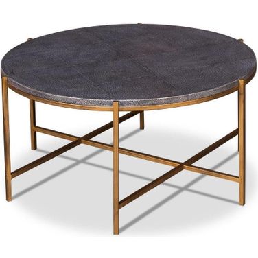 Shagreen Black Cocktail Table