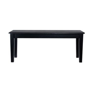 Shaker Dining Bench In Black