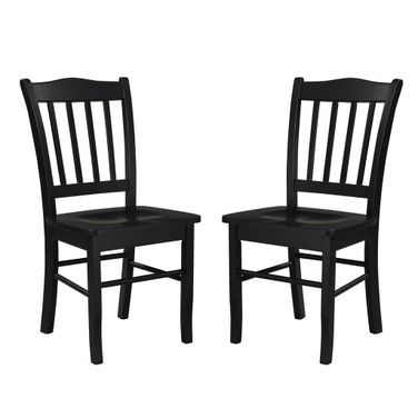 Shaker Dining Chairs Set of 2 In Black