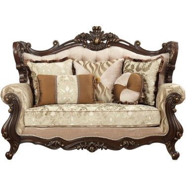 Shalisa Beige Pattern Loveseat