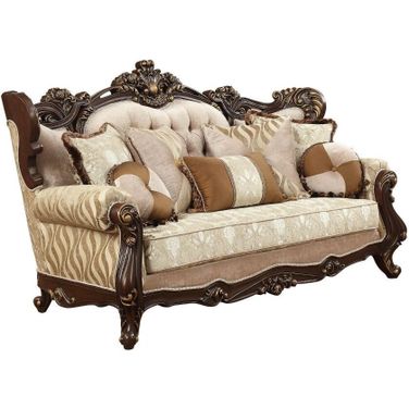Shalisa Beige Pattern Sofa