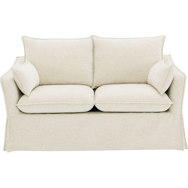Shane Loveseat with 2 Pillows In Beige Linen