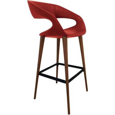 Shape Red Bar Stool