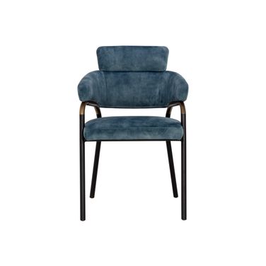 Sharqui Dining Armchair In Nono Petrol