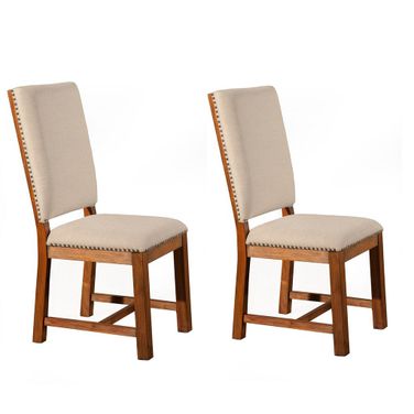 Shasta Upholstered Side Chairs Set of 2 In Salvaged Natural