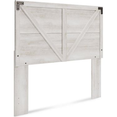 Shawburn White Wash Queen Crossbuck Panel Headboard Only