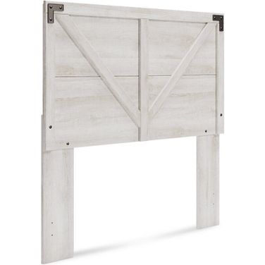 Shawburn Whitewash Full Crossbuck Panel Headboard Only