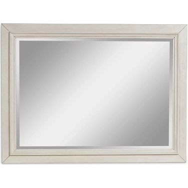 Shaybrock Bedroom Mirror In White and Brown