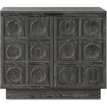 Shelby 2 Door Stained Cabinet In Black