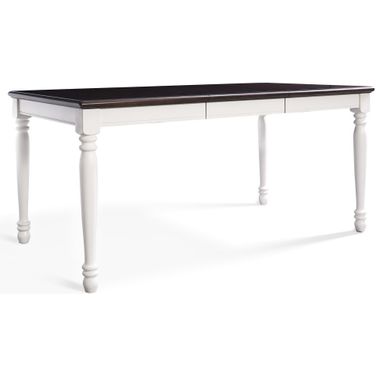 Shelby Dining Table In Distressed White
