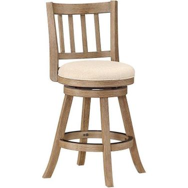 Sheldon 24 Inch Swivel Counter Stool In Ivory