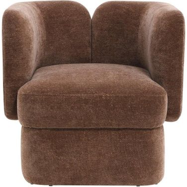 Shelter-Back Accent Chair In Brown