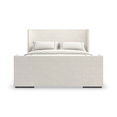 Shelter Me King Upholstered Bed In Ivory