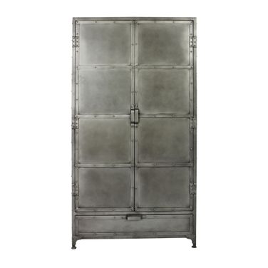 Sheridan Armoire 2-Door 1-Drawer In Silver