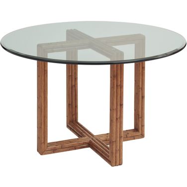 Palm Desert Sheridan Glass Top Dining Table In Sonoran 01-0575-870-42C