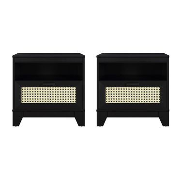 Sheridan Nightstand Set of 2 In Black