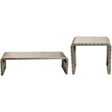 Sheridan Occasional Table Set In Silver
