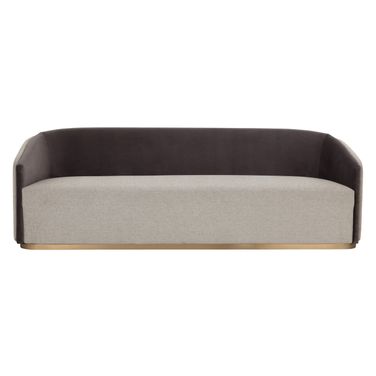 Sheva Sofa In Sandstone and Meg Ash