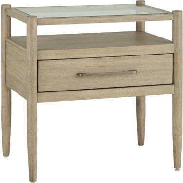 Shiloh 1 Drawer Nightstand In Champagne