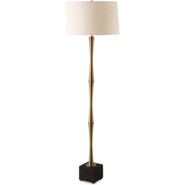Shino Floor Lamp In Brass and Black