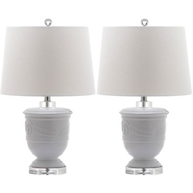 Shoal 23-Inch H Table Lamp Set of 2 in White