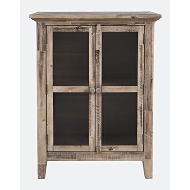 Rustic Shores 32 Inch 2 Door Accent Cabinet In Grey Wash