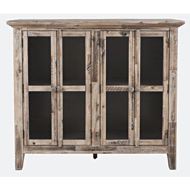 Rustic Shores 48 Inch 4 Door Accent Cabinet In Grey Wash