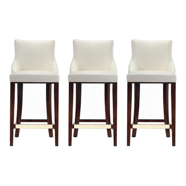 Shubert Barstool Set of 3 In Ivory