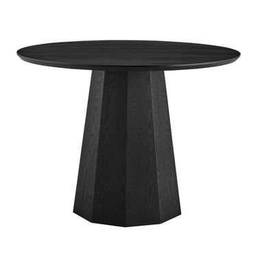 Sidney 42 Inch Round Table In Matte Black