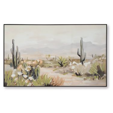 Sidworth Wall Art In Green/Beige/Gray
