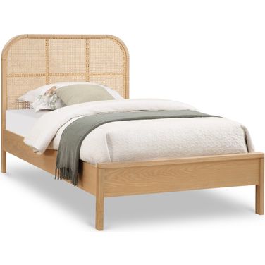 Siena Ash Wood Twin Bed In Natural